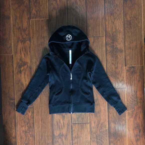 Black Lululemon Scuba Hoodie, Size 6 - Picture 1 of 3